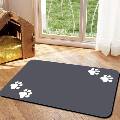 Dog Cat Food Mat, Silicone Napfunterlage Hund, Waterproof Non-Slip Pet Feeding Mat for Floors, Easy Clean Washable Dog Placemat for Food and Water Bowls (D, 30 * 40cm/11.8 * 15.7in) von Camic