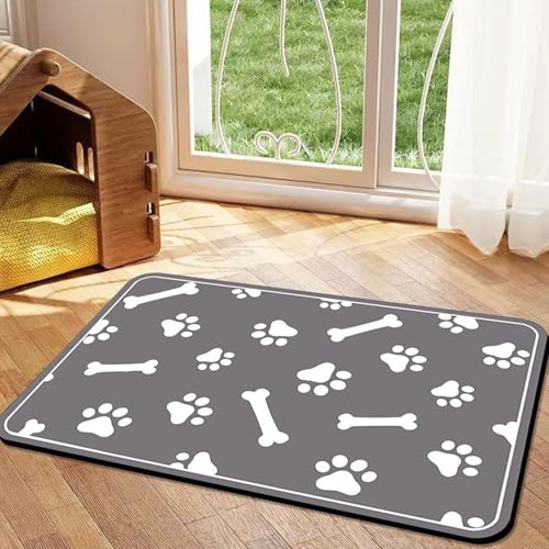 Dog Cat Food Mat, Silicone Napfunterlage Hund, Waterproof Non-Slip Pet Feeding Mat for Floors, Easy Clean Washable Dog Placemat for Food and Water Bowls (G, 30 * 40cm/11.8 * 15.7in) von Camic