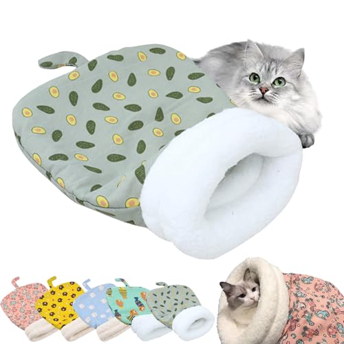 Pet Cats Nest, Cat Sleeping Bag for Indoor Cats, Cozy Hideaway Pet Bed, 360° Wrap Comfortable Pet Snuggle Sack, Warm Winter Cat Cave Bed for Small Cats and Dogs (Grey, Under 6kg) von Camic