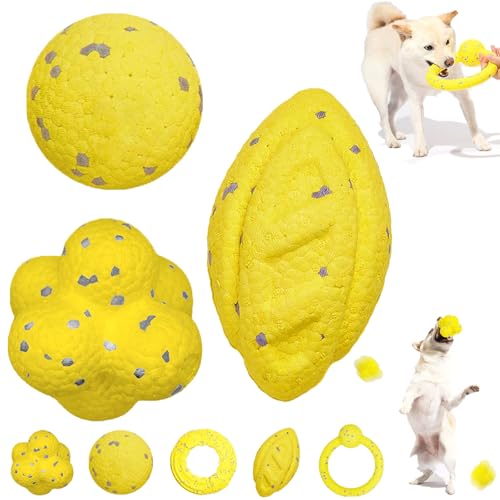 The Mellow Dog Calming Ball, Mellow Dog Emotional Support Ball, Chewable Calming Balls for Dogs, Fun Toys and Chew Toy for Any Size Dog, Dog Tennis Balls for Aggressive Chewers (ABC) von Camic