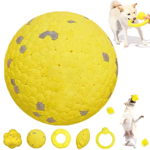 The Mellow Dog Calming Ball, Mellow Dog Emotional Support Ball, Chewable Calming Balls for Dogs, Fun Toys and Chew Toy for Any Size Dog, Dog Tennis Balls for Aggressive Chewers (B) von Camic