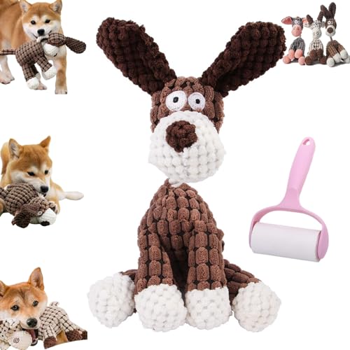 Vianys Bite Buddy, Vianys Bitebuddy, Shirem Bite Buddy, Rechol Rechol Bite Buddy Dog Toy, Resistant Squeaky Dog Toys for Chewers, Cute Soft Dog Toys for Teeth Cleaning (Brown) von Camic