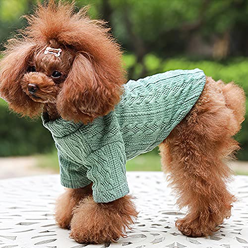 Camidy Hundepullover Haustier Strick Pullover Pullover Winter Warme Turtscheck Sweatshirt Bekleidung für Hunde Katzen von Camidy