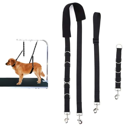 Camidy Pet Grooming Loops, 3er Set Pet Grooming Sling dehnbares Grooming Harness Pet Bathing Restraint Band mit D-Ringen für kleine mittlere Hunde Katzenwelpen von Camidy