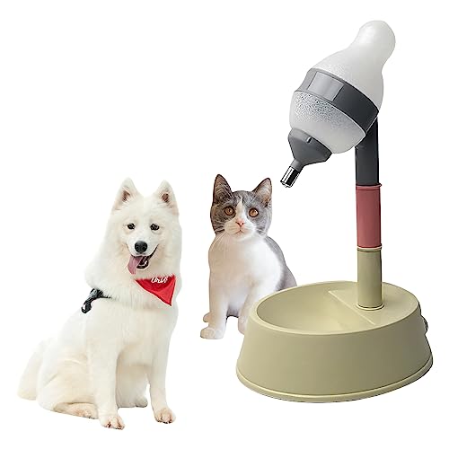 SUJOSAJU Pet Standing Water Dispenser Wassernapf für Katzen und Hunde Höhenverstellbarer Pet Waterer Automatische Wasserversorgung für Haustiere, Katzen, Hunde von Camidy