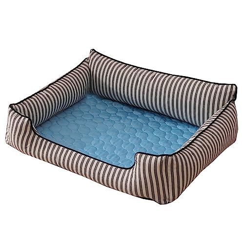 Camiraft Kühlmatte für Hunde und Katze, Selbstkühlende Matte Hunde Katzen, Haustier Kühlmatte Selbstkühlende, Kühlmatte Hunde Katzen für Sommer，Blau，102 * 70cm von Camiraft