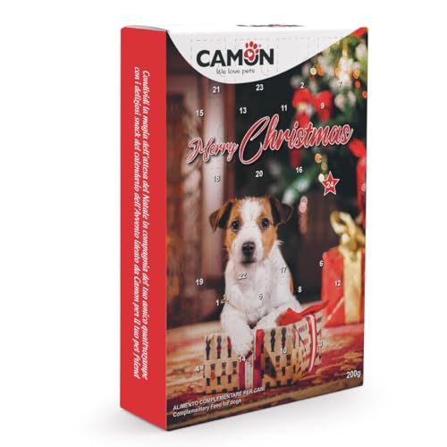 Camon Adventskalender für Hunde: Leckere Snacks für EIN glückliches und kreatives Weihnachtsfest I 200 g von Camon