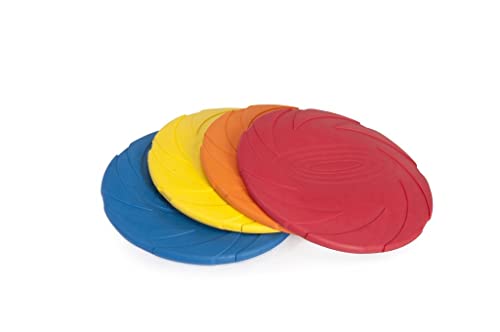 Camon Frisbee für Hunde Hundespielzeug Langlebiges Hundespiel Schwimmspielzeug aus Gummi Ø 18 cm von Camon