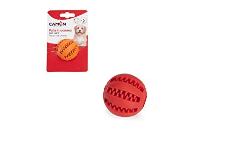 Camon Hundespielzeug Gummiball Dental Fun Baseball Ø 7 cm AD057/B von Camon