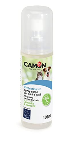 Camon Körperspray für Hunde und Katzen Citronella und Neemöl - Protection Line Natürlicher Schutz für Schädlinge und Insekten von Camon