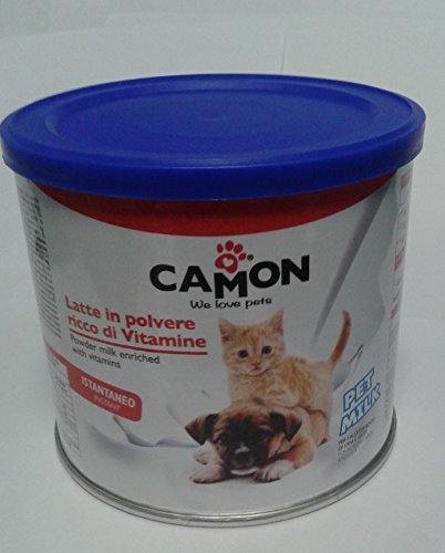 Camon Pet Milk Milchpulver 250g Vitaminisiertes Milchpulver zum Stillen von Welpen und Katzen von Camon