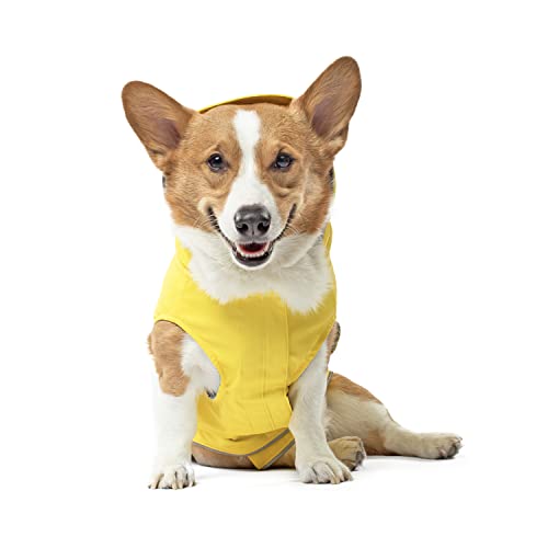 Canada Pooch Torrential Tracker Hunde-Regenjacke – einfach anzuziehen, verstellbare Ganzkörperabdeckung, wasserdicht, funktionale Taschen, reflektierender Rand, Regenmantel für Hunde, ideal für Hunde von Canada Pooch