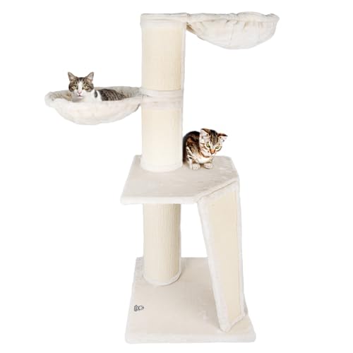 CanadianCat Company | Kratzbaum Regina XL | Beige | ca. 60 x 60 x 165 cm | Katzenturm, Kratzstamm für Katzen von CanadianCat Company