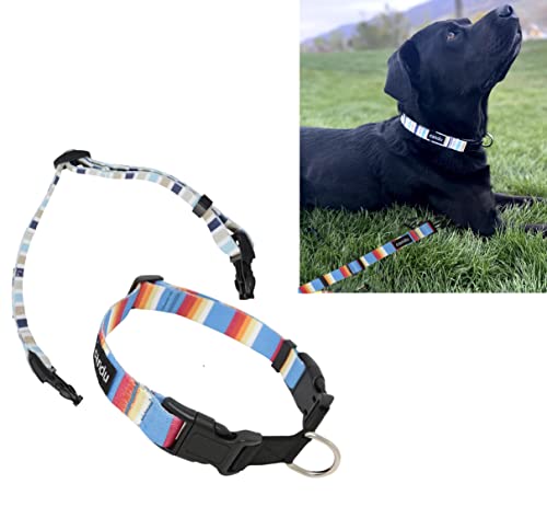 CANDU Austauschbares Hundehalsband – Schnellverschluss-Schnallen, Schalter-Designs, austauschbare Farben, verstellbar, für kleine, mittelgroße oder große Haustiere, Halsumfang 43,2–58,4 cm (L, von Candu