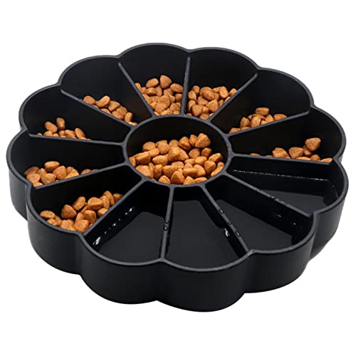 Haustiernapf Slow Feeder – Silikon Slow Feeder Hundenapf | Rutschfester langsamer Futternapf für Katzen, erhöhter Hundenapf, Hundefutternäpfe, langsamer Napf, Welpennapf, Puzzle-Futterspender von Caneem