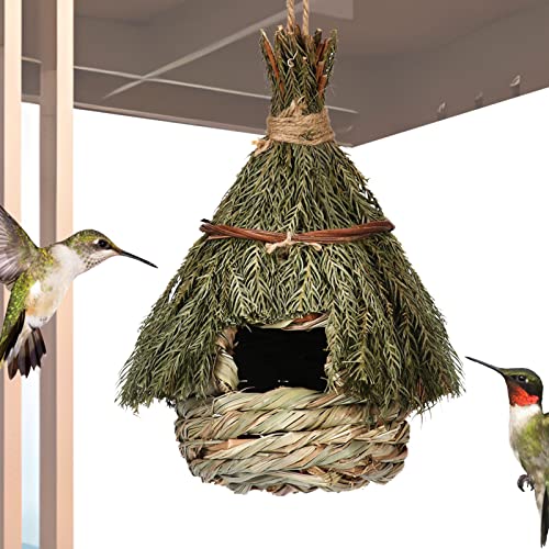 Kolibri-Nest für den Außenbereich – Innovatives Kolibri-Nisthaus | Vogelnest für den Außenbereich, ökologische Vogelhäuser, Vogelschutzbucht für Garten, Fenster, Outdoor, Heimdekoration Caneem von Caneem