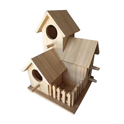 Vogelhaus für draußen, -Vogelhäuser zum Bemalen, -Hänge-Schlafnest für Vogel, Garten, Vogelbett für Kolibri, Eichhörnchen, Blauvogel und Papageien-Gehstock von Caneem