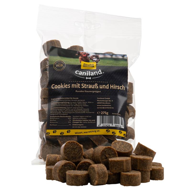 Caniland Cookies mit Strauß und Hirsch - 275 g von Caniland