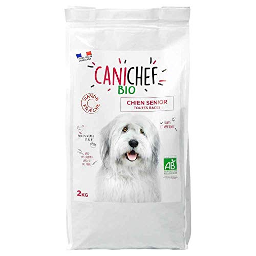 Canichef Bio Trockenfutter ohne Getreide für ältere Hunde, alle Rassen, 2 kg von Canichef