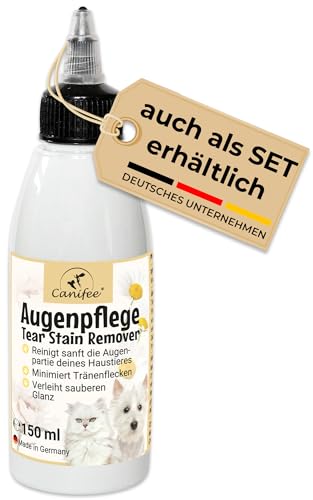 Canifee - Tränenfleckentferner 150ml flüssig für Hund und Katze zur Entfernung von Tränenflecken und als Tränensteinentferner von Canifee