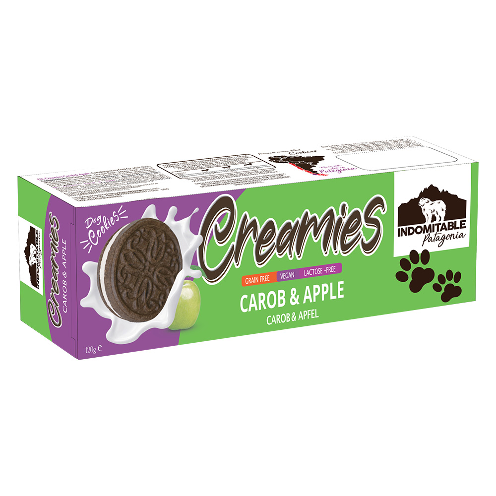 3 + 1 gratis! Caniland Hundesnacks 4 x 120 g / 180 g / 200 g - Creamies: Carob & Apfel (4 x 120 g) von Caniland
