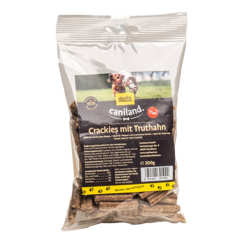 Caniland Crackies 200 g - Sparpaket: 3 x Truthahn von Caniland