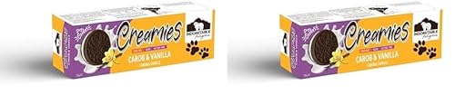 Caniland Creamies - Carob & Vanille Hundekekse | Gebackener Hundekeks mit zarter Füllung, Cookies 1 x 120g (Packung mit 2) von Caniland