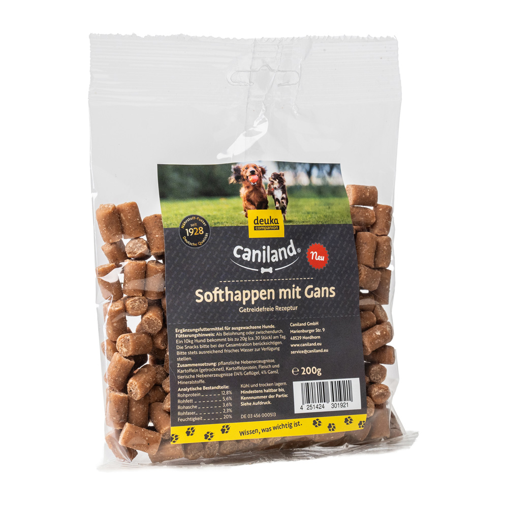 Caniland Softhappen Getreidefrei mit Gans - Sparpaket: 2 x 200 g von Caniland