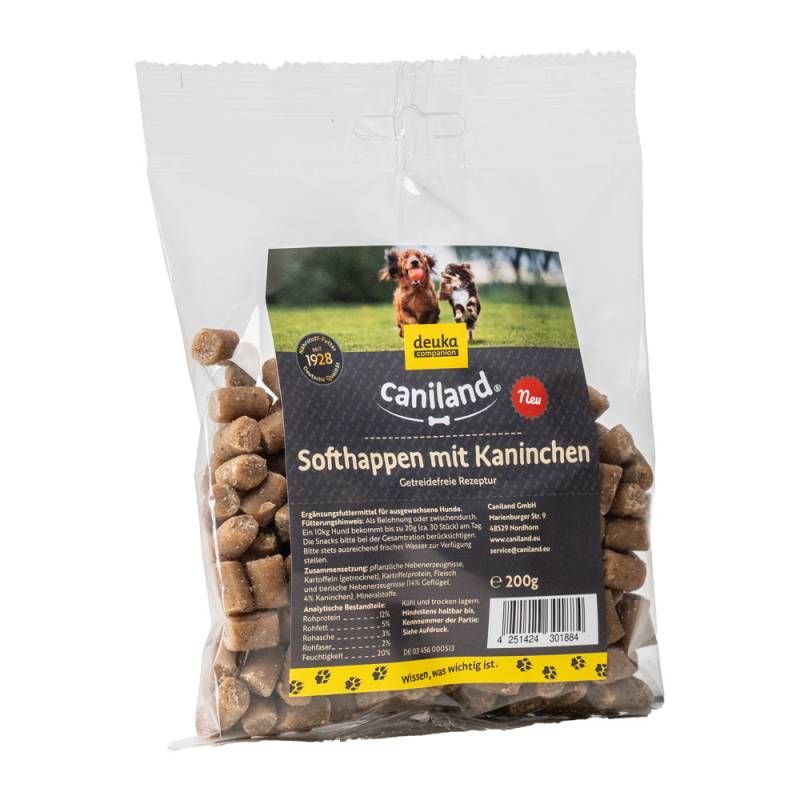 Caniland Softhappen Getreidefrei mit Kaninchen - Sparpaket: 2 x 200 g von Caniland