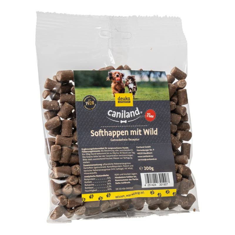 Caniland Softhappen Getreidefrei mit Wild - Sparpaket: 2 x 200 g von Caniland