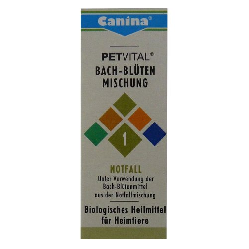 Canina 71400 1 Petvital Bachblüten Nr. 1 Notfall 10 g - für Tiere von Canina