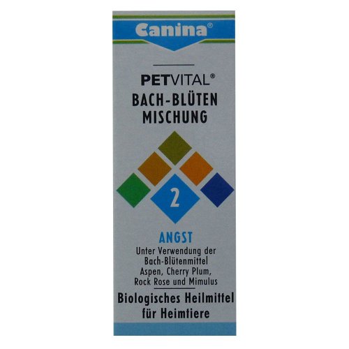 Canina 71410 0 Petvital Bachblüten Nr. 2 Angst 10 g - für Tiere von Canina