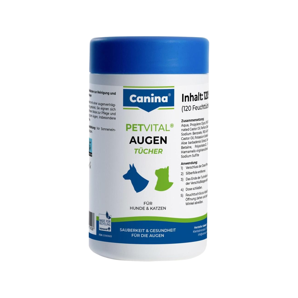 Canina Petvital Augentücher - 120 Stück von Canina