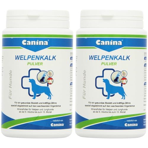 Canina Welpenkalk Pulver, 2er Pack (1 x 0.3 kg), 12070 3, bräunlich von Canina