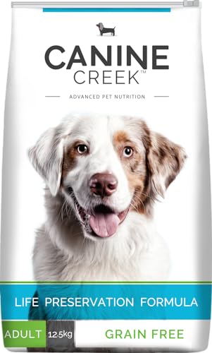 Canine Creek Adult Dry Dog Food, Ultra Premium - 12.5kg (+1kg Extra Free Inside) for All Breed Sizes for Dogs Preservative-Free von Canine Creek