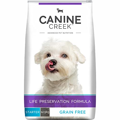 Canine Creek Starter Dry Dog Food, Ultra Premium - 12.5kg (+1kg Extra Free Inside) for All Breed Sizes for Dogs Preservative-Free von Canine Creek