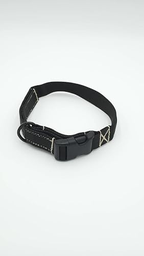 Canine Tactical Strapazierfähiges röhrenförmiges Nylon Taktisches ausfallsicheres Hundehalsband - Stabiler Griff für Hundetraining Plus Langlebige und dennoch leichte Metallschnalle Hardware (Schwarz) von Canine Tactical