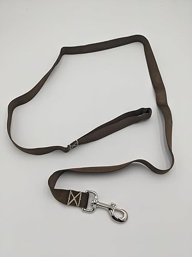 Canine Tactical Taktische Hundeleine aus robustem Nylon – Verstärkte Nähte für Training und Handhabung – Griff bleibt offen, langlebiger drehbarer Clip, kompaktes Taschengröße (Hellbraun, 6,8 m) von Canine Tactical