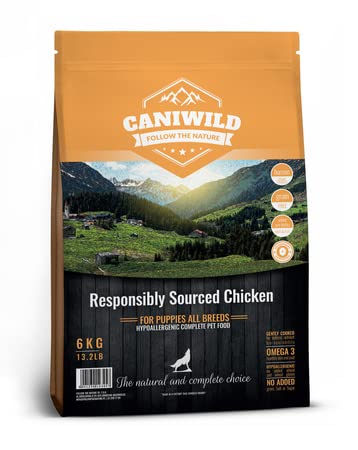 Caniwild Grain-Free Puppy Responsibly Sourced™ Chicken & Turkey 100g,Hypoallergene und Getreidefreie Welpenfutter aller Human-Grade Qualitäten mit Huhn, Pute und Lachs von Caniwild