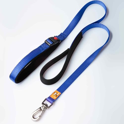 Canny Leash Connect Robuste Hundeleine, für kleine, mittelgroße und große Hunde, Leine mit Griff, Schnalle, gepolstertem Griff und sicherem Clip, binden Sie Ihren Hund überall, Länge 1,2 m, Breite 2,5 von Canny