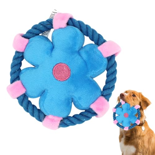 Canzoon Hundespielzeug Unzerstörbares, Kauspielzeug Robuster Hunde Spielzeug, Frisbee Hund, Multifunktional Interaktives Kauspielzeug für Hunde (Blau) von Canzoon