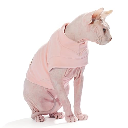 Caracaleap Hund Pullover - Weiche und Warm T-Shirt Hunde Winter Frühling Kleidung Mantel Katzenpullover Pullover Sweater Weich Fuzzy für Kleine Hunde Katzen S Rosa von Caracaleap