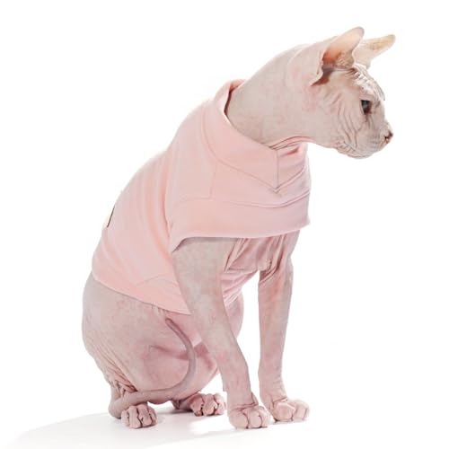 Caracaleap Hund Pullover - Weiche und Warm T-Shirt Hunde Winter Frühling Kleidung Mantel Katzenpullover Pullover Sweater Weich Fuzzy für Kleine Hunde Katzen XS Rosa von Caracaleap