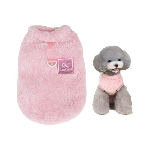 CareCooo Hundepullover Kleine Hunde Pink - Weich, Warm & Langlebig, Einfach Anziehbar, Waschbar (Rosa, XL) von CareCooo