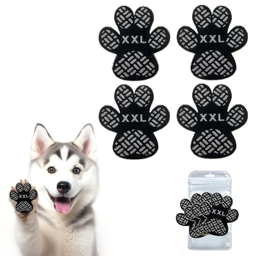 CareCooo Hundepfotenschutz-Robuster Anti-Rutsch Schutz-Selbstklebend & Beständig-Hundeschuhe Hundesocken-20 Stücke (L-4.3 * 5cm,(9.1-18kg), PfotenschutzGitter/PawPad-Grid) von CareCooo