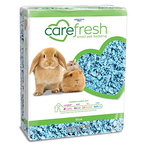 Carefresh 99% staubfreies blaues Naturpapier für kleine Haustiere mit Geruchskontrolle, 50 l von Carefresh