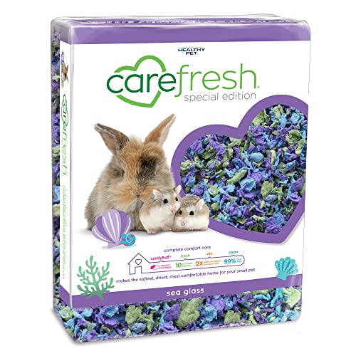 Carefresh Staubfreies Meeresglas-Naturpapier für kleine Haustiere, mit Geruchskontrolle, 50 l von Carefresh