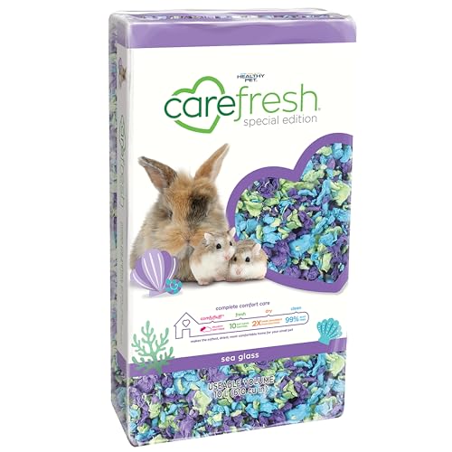 Carefresh Staubfreies Meeresglas-Naturpapier für kleine Haustiere, mit Geruchskontrolle, 10 l von Carefresh