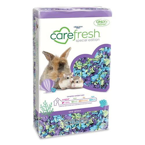 Carefresh Staubfreies Meerglas-Naturpapier für kleine Haustiere mit Geruchskontrolle, 23 l Carefresh Staubfreies Meerglas-Naturpapier für kleine Haustiere mit Geruchskontrolle, 23 l von Carefresh