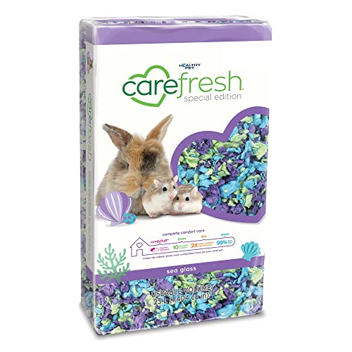 Carefresh Staubfreies Meerglas-Naturpapier für kleine Haustiere mit Geruchskontrolle, 23 l von Carefresh